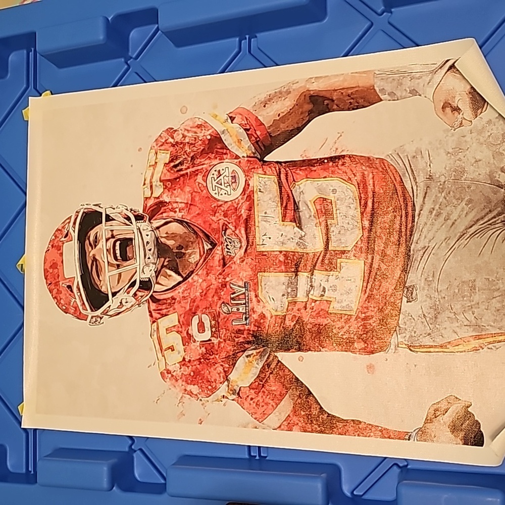 Patrick Mahomes canvas poster